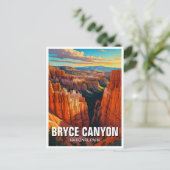 Bryce Canyon National Park Utah Sunset Briefkaart (Staand voorkant)