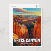 Bryce Canyon National Park Utah Sunset Briefkaart (Voorkant / Achterkant)