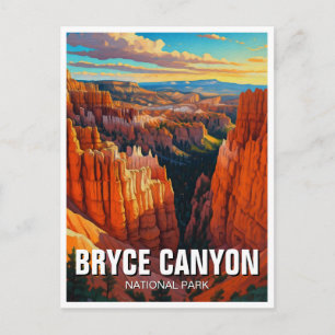 Bryce Canyon National Park Utah Sunset Briefkaart