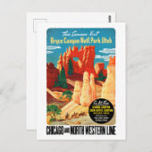  Bryce Canyon National Park Utah Travel Pos Briefkaart (Voorkant / Achterkant)