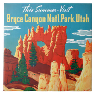  Bryce Canyon National Park Utah Travel Pos Tegeltje