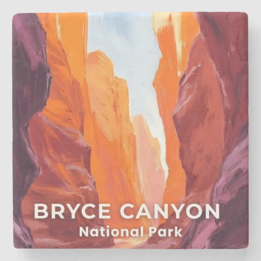 Bryce Canyon National Park | Utah Travel Stenen Onderzetter (Voorkant)