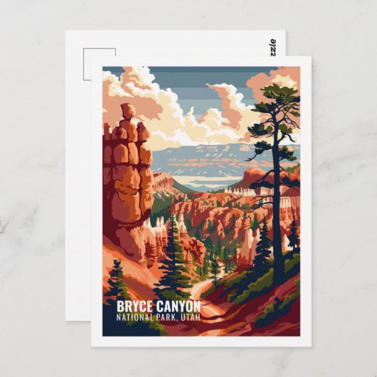 Bryce Canyon National Park Utah USA Briefkaart (Voorkant / Achterkant)