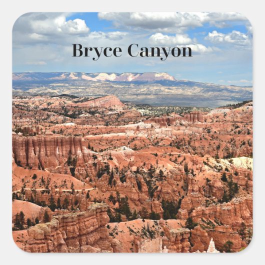 Bryce Canyon National Park, Utah Vierkante Sticker (Voorkant)