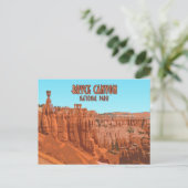 Bryce Canyon National Park Utah Vintage Briefkaart (Staand voorkant)