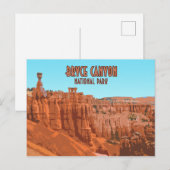 Bryce Canyon National Park Utah Vintage Briefkaart (Voorkant / Achterkant)