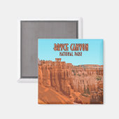 Bryce Canyon National Park Utah Vintage Magneet (Voorkant / Achterkant)