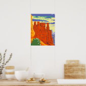 Bryce Canyon National Park Utah Vintage Poster (Keuken)