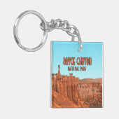 Bryce Canyon National Park Utah Vintage Sleutelhanger (Voorkant Links)