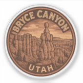 Bryce Canyon National Park Utah Vinyl Sticker (Voorkant)