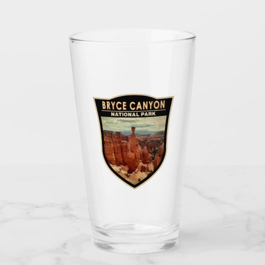 Bryce Canyon National Park Utah Waterverf Glas (Voorkant)