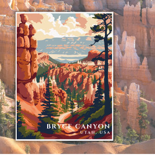 Bryce Canyon National Park Verenigde Staten Travel Briefkaart
