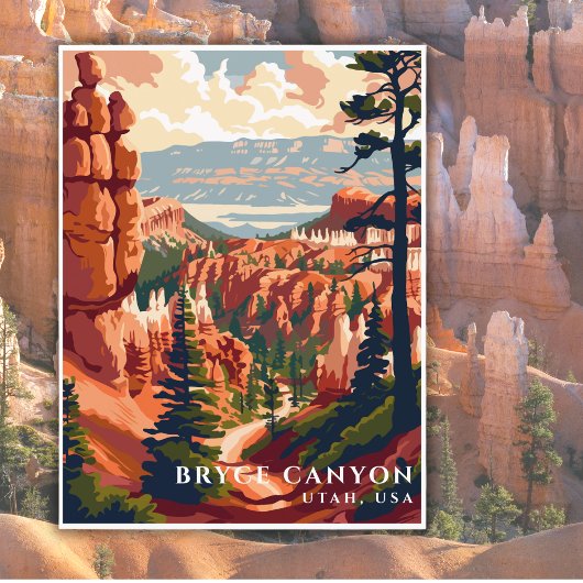 Bryce Canyon National Park Verenigde Staten Travel Briefkaart