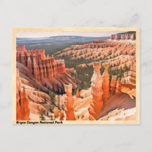 Bryce Canyon National Park Vintage Briefkaart