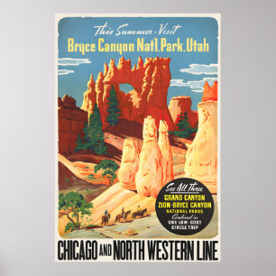 Bryce Canyon National Park Vintage Poster