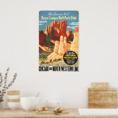Bryce Canyon National Park Vintage Poster (Keuken)