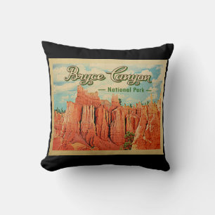 Bryce Canyon National Park Vintage Travel Kussen