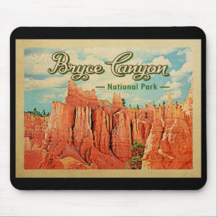 Bryce Canyon National Park Vintage Travel Muismat