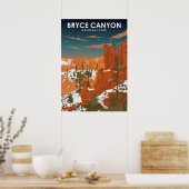 Bryce Canyon National Park Vintage Travel Poster (Keuken)