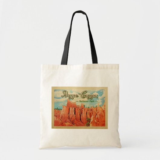 Bryce Canyon National Park Vintage Travel Tote Bag (Voorkant)