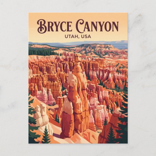 Bryce Canyon National Park VS Briefkaart (Voorkant)
