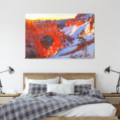 Bryce Canyon Natural Arch Canvas Afdruk (Insitu (Slaapkamer))