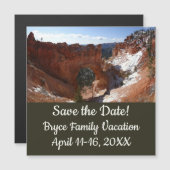 Bryce Canyon Natural Bridge Snowy Landscape Foto (Voorkant / Achterkant)