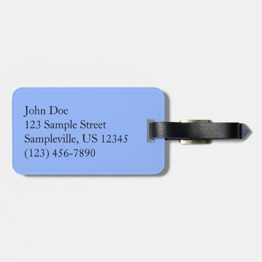 Bryce Canyon Natural Bridge Snowy Landscape Foto Bagagelabel (Achterkant horizontaal)