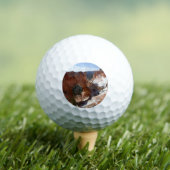 Bryce Canyon Natural Bridge Snowy Landscape Foto Golfballen (Insitu Shirt)