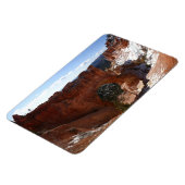 Bryce Canyon Natural Bridge Snowy Landscape Foto Magneet (Linkerzijde)