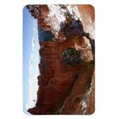 Bryce Canyon Natural Bridge Snowy Landscape Foto Magneet (Verticaal)