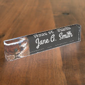 Bryce Canyon Natural Bridge Snowy Landscape Foto Naambordje (Zijkant)