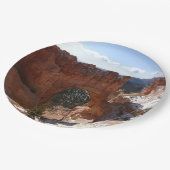 Bryce Canyon Natural Bridge Snowy Landscape Foto Papieren Bordje (Gekanteld)