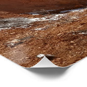 Bryce Canyon Natural Bridge Snowy Landscape Foto Perfect Poster (Hoek)