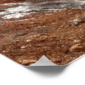 Bryce Canyon Natural Bridge Snowy Landscape Foto Poster (Hoek)