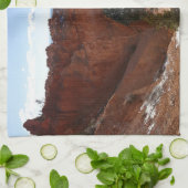 Bryce Canyon Natural Bridge Snowy Landscape Foto Theedoek (Gevouwen)