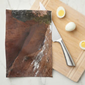 Bryce Canyon Natural Bridge Snowy Landscape Foto Theedoek (Quarter Fold)