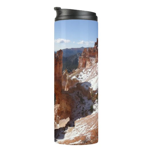 Bryce Canyon Natural Bridge Snowy Landscape Foto Thermosbeker (Geroteerd rechts)
