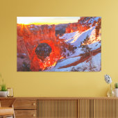 Bryce Canyon Natuurlijke Boog Canvas Afdruk (Insitu (Woonkamer))