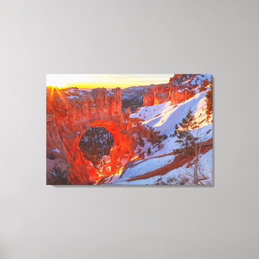 Bryce Canyon Natuurlijke Boog Canvas Afdruk (Voorkant)