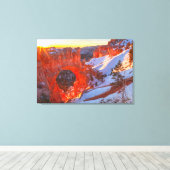 Bryce Canyon Natuurlijke Boog Canvas Afdruk (Insitu (Houten vloer))