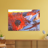 Bryce Canyon Natuurlijke Boog Canvas Afdruk (Insitu (Woonkamer))
