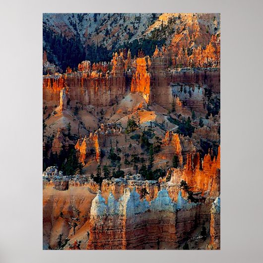 Bryce Canyon op Sunrise Poster (Voorkant)