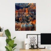 Bryce Canyon op Sunrise Poster (Thuiskantoor)