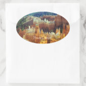 Bryce Canyon Ovale Sticker (Tas)