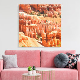Bryce Canyon Park Utah Landschap Hoodoos Foto Canvas Afdruk
