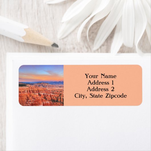 Bryce Canyon retouradres Etiket (Insitu)