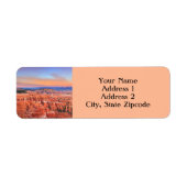 Bryce Canyon retouradres Etiket (Voorkant)