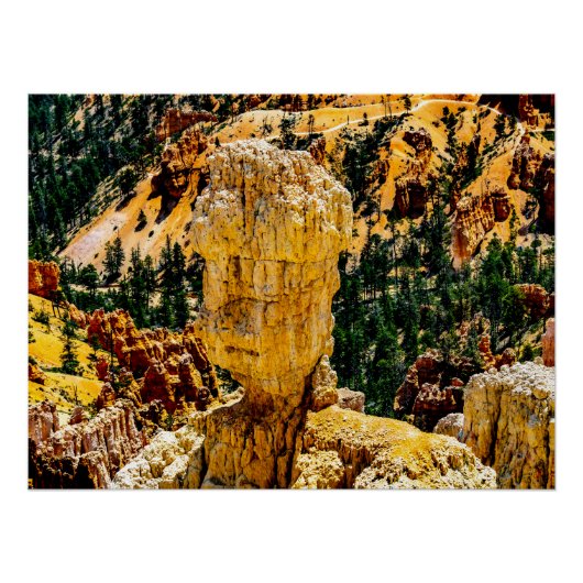 Bryce Canyon Robot Man Glossy Perfect Poster (Voorkant)