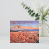 Bryce Canyon Sunset Briefkaart (Staand voorkant)